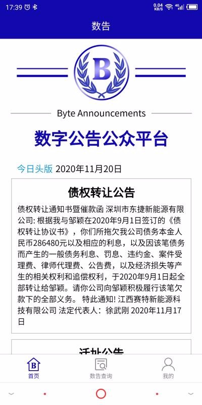 数告